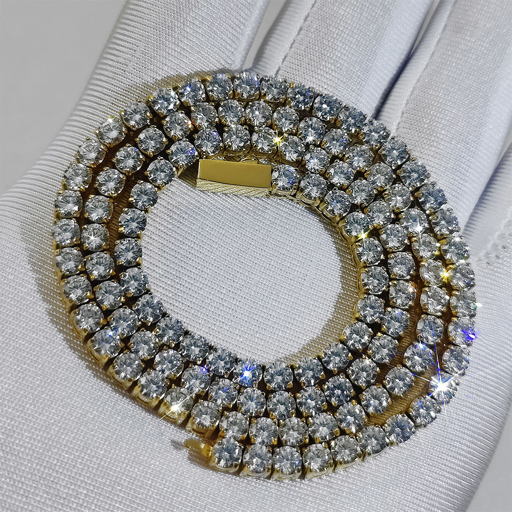 Hip Hop Jewelry 4mm Zircon Cha - Badminton Logo review and price