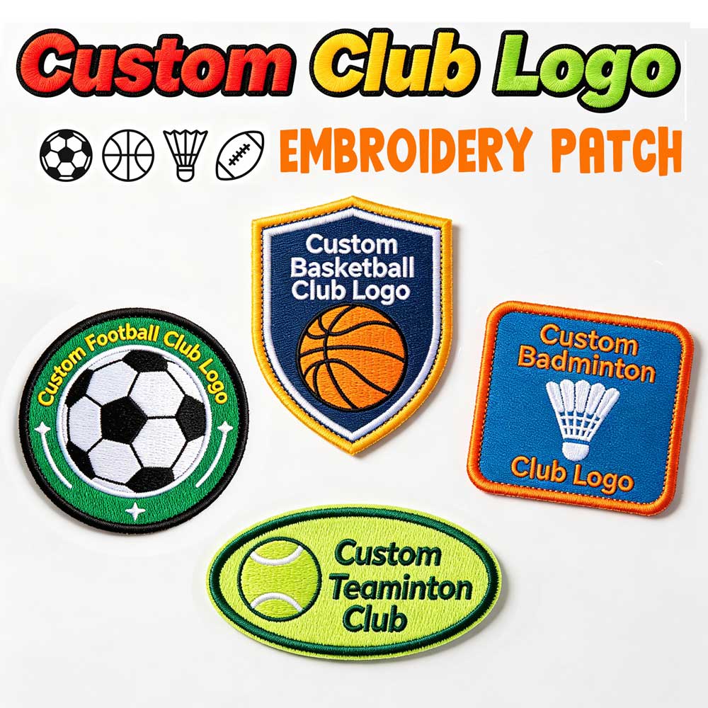 Custom Club Embroidery Patch F - Badminton Club Logo review and price